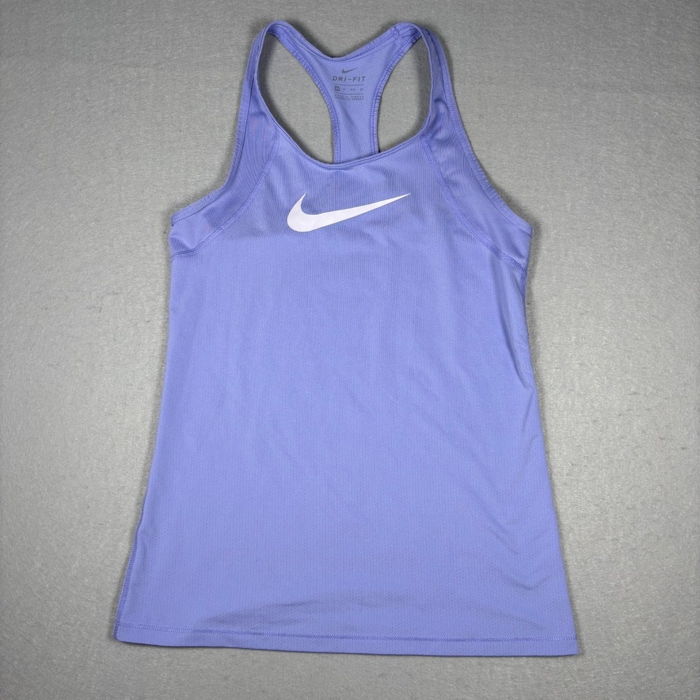 Nike Dri-Fit Women's XS Training Tank Top Racerback Lavender Running AT4541-569